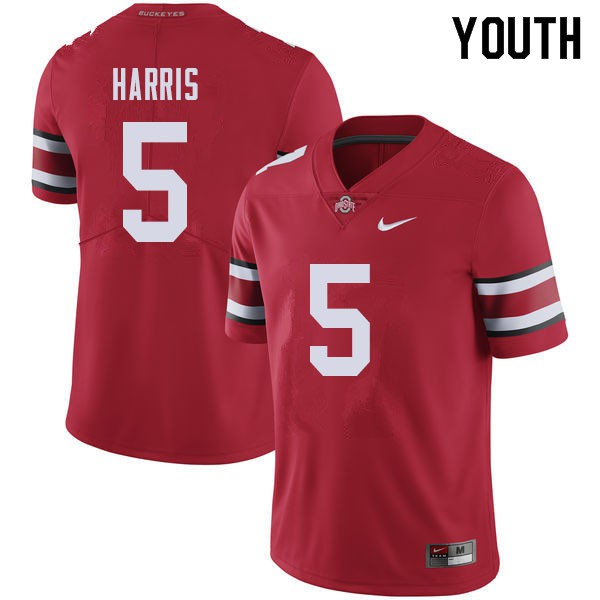 Ohio State Buckeyes #5 Jaylen Harris Youth NCAA Jersey Red
